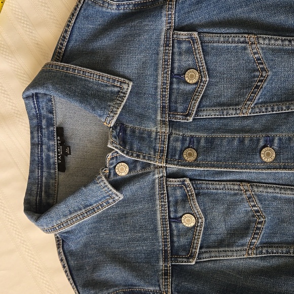 Talbots stretch denim Jean Jacket L petites - Picture 4 of 15